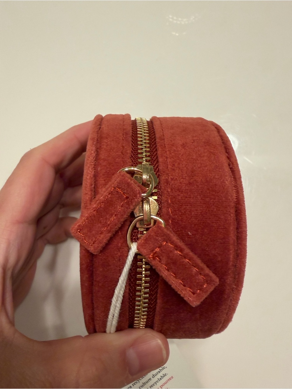 Sezane Dark Blush Jewelry Case NWT - Picture 5 of 7